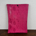 Pochette livre - Simili Cuir Dragon Rose