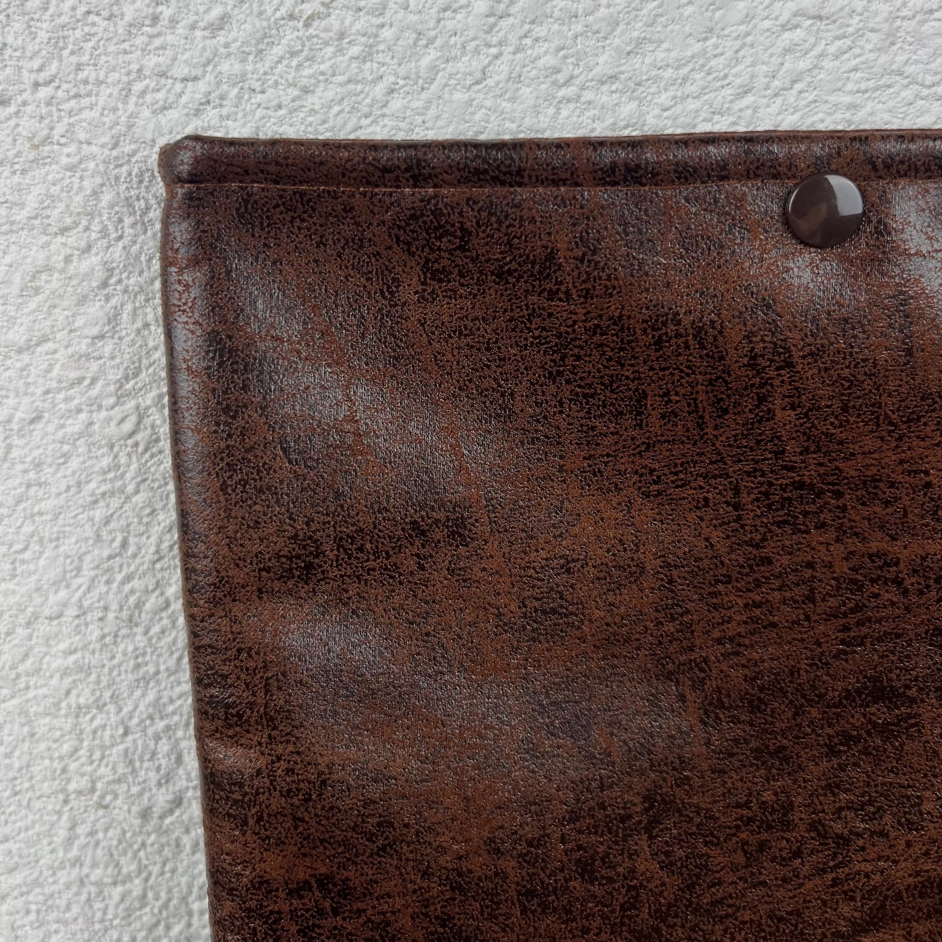 Pochette livre - Simili Cuir Vieux Marron