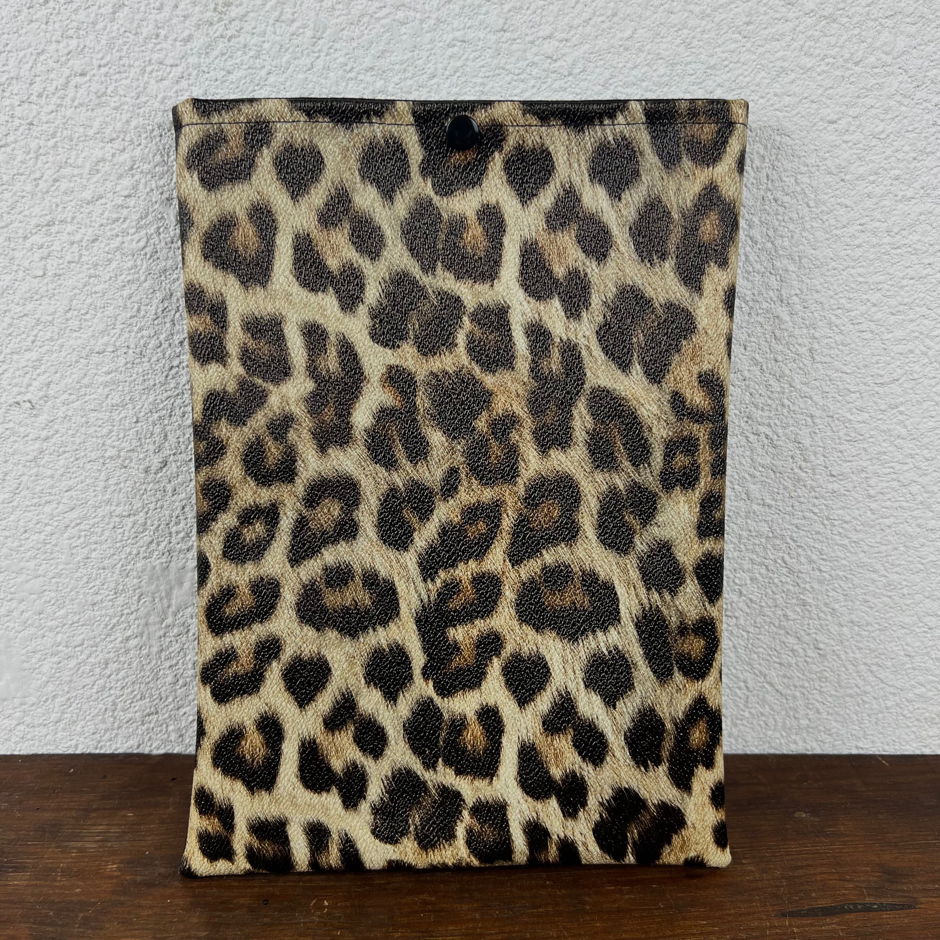 Pochette livre - Simili Cuir Léopard