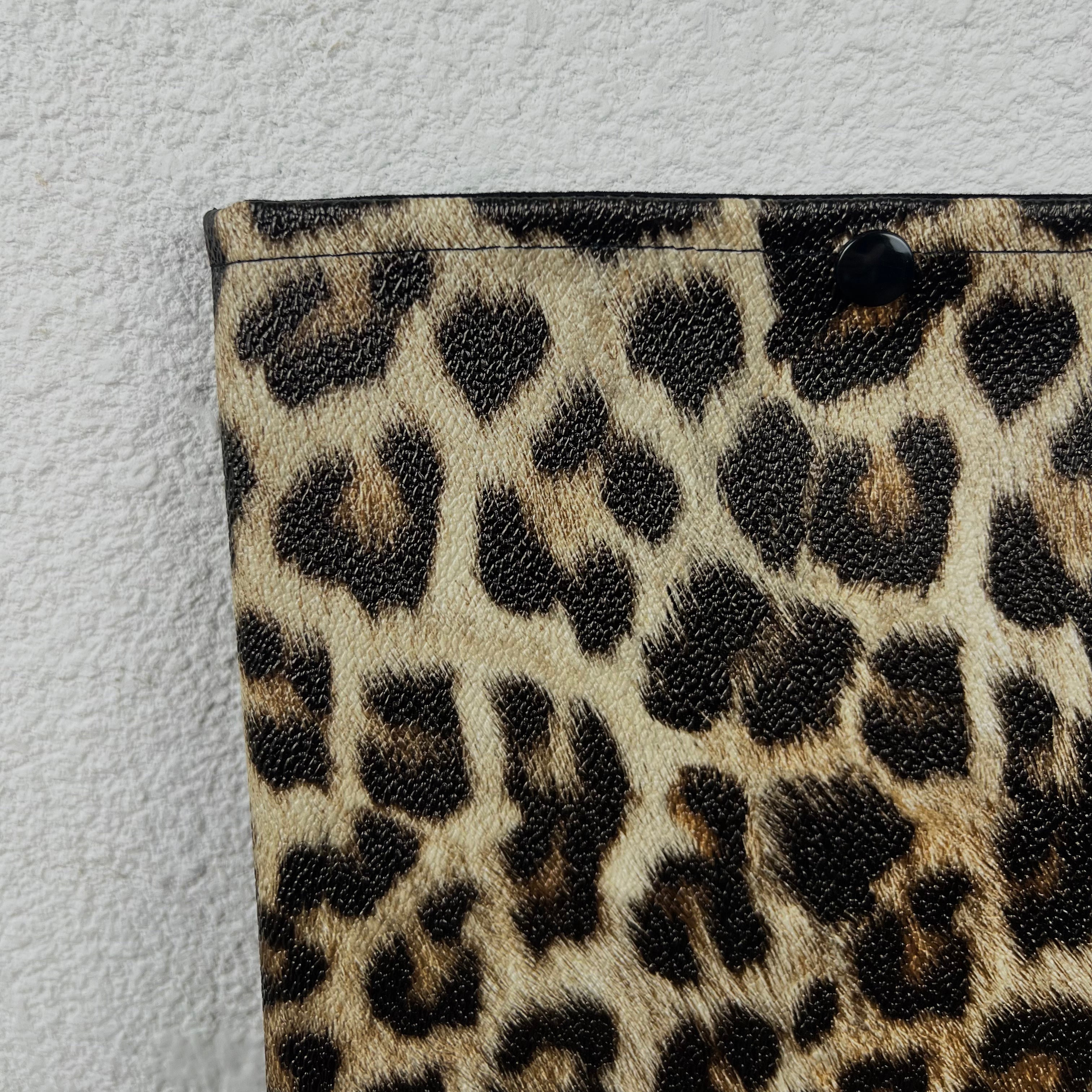 Pochette livre - Simili Cuir Léopard