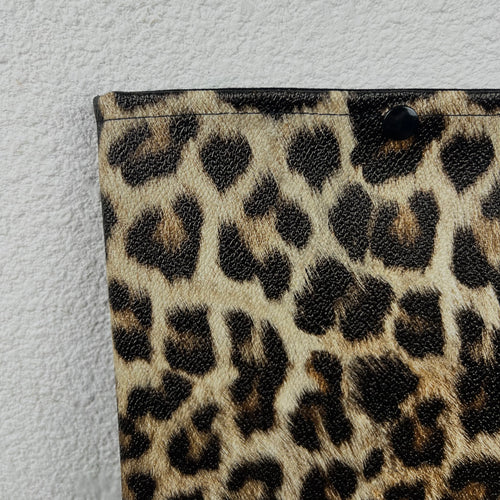 Pochette livre - Simili Cuir Léopard