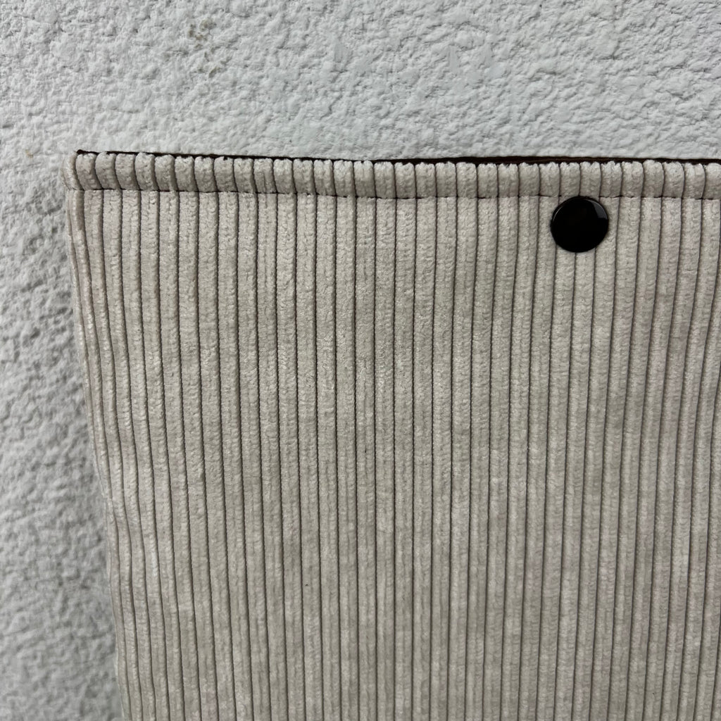 Pochette livre - Velours Côtelé Beige Nude