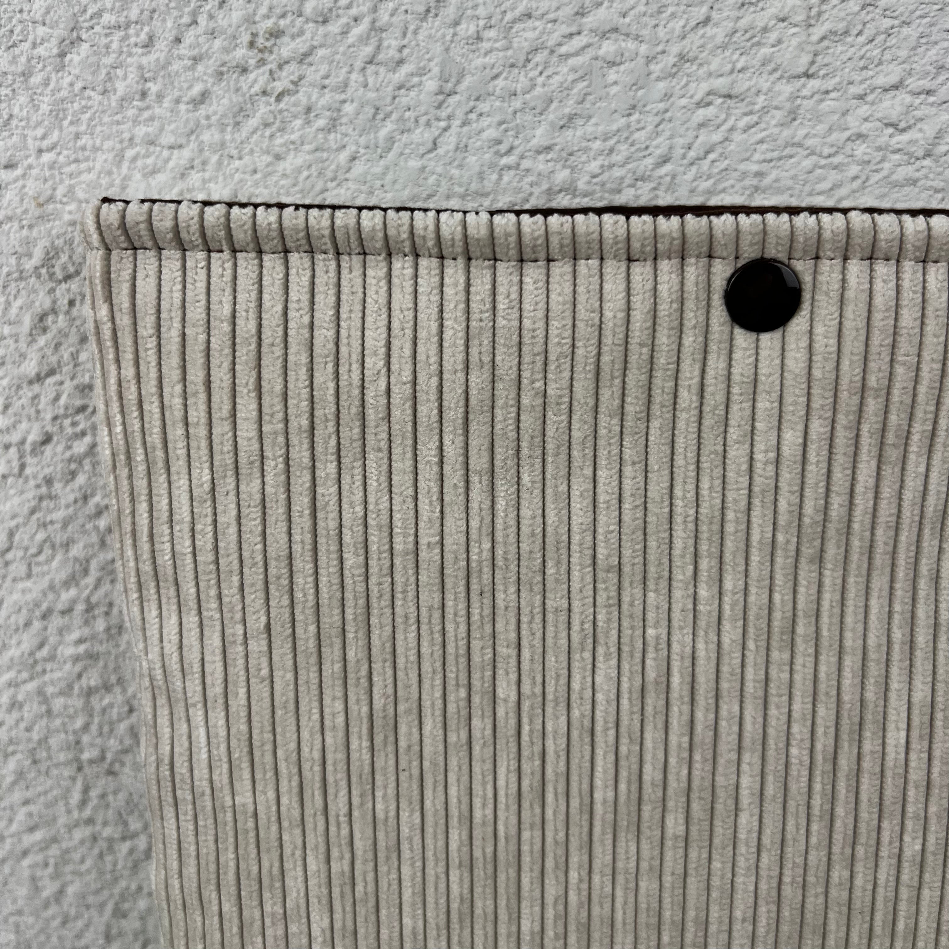 Pochette livre - Velours Côtelé Beige Nude