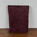 Pochette livre - Velours Côtelé Prune