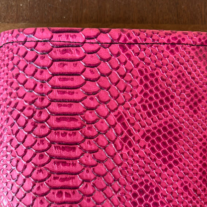 Pochette livre BROCHÉ personnalisée - simili cuir dragon rose