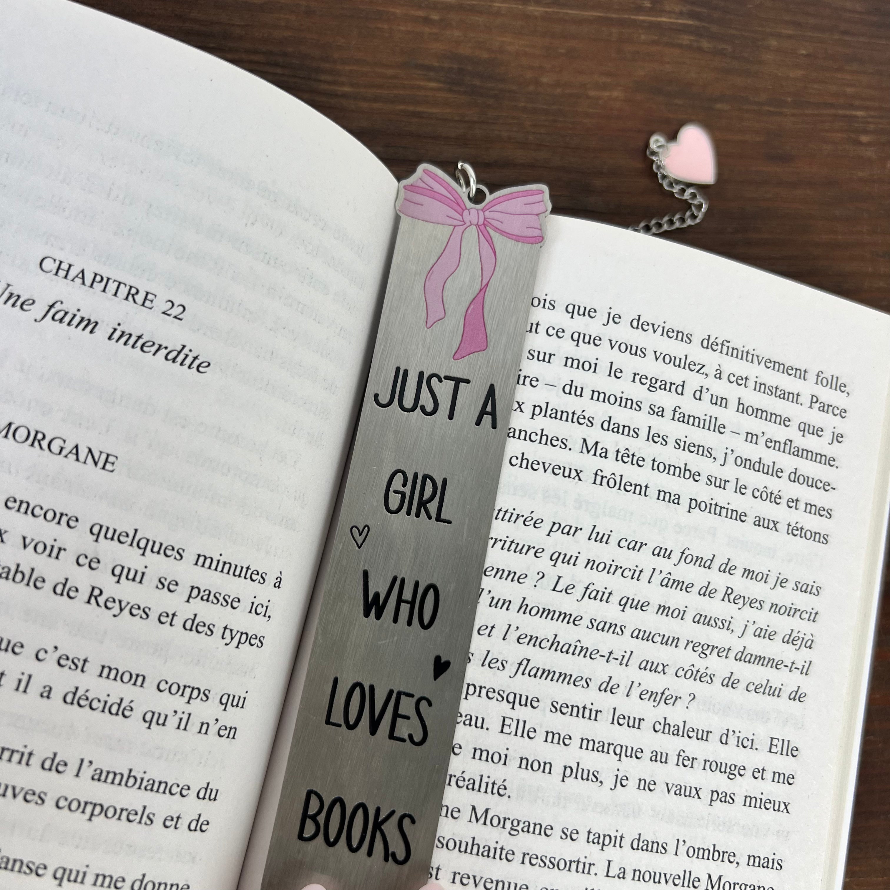 Marque-pages de lecture en acier