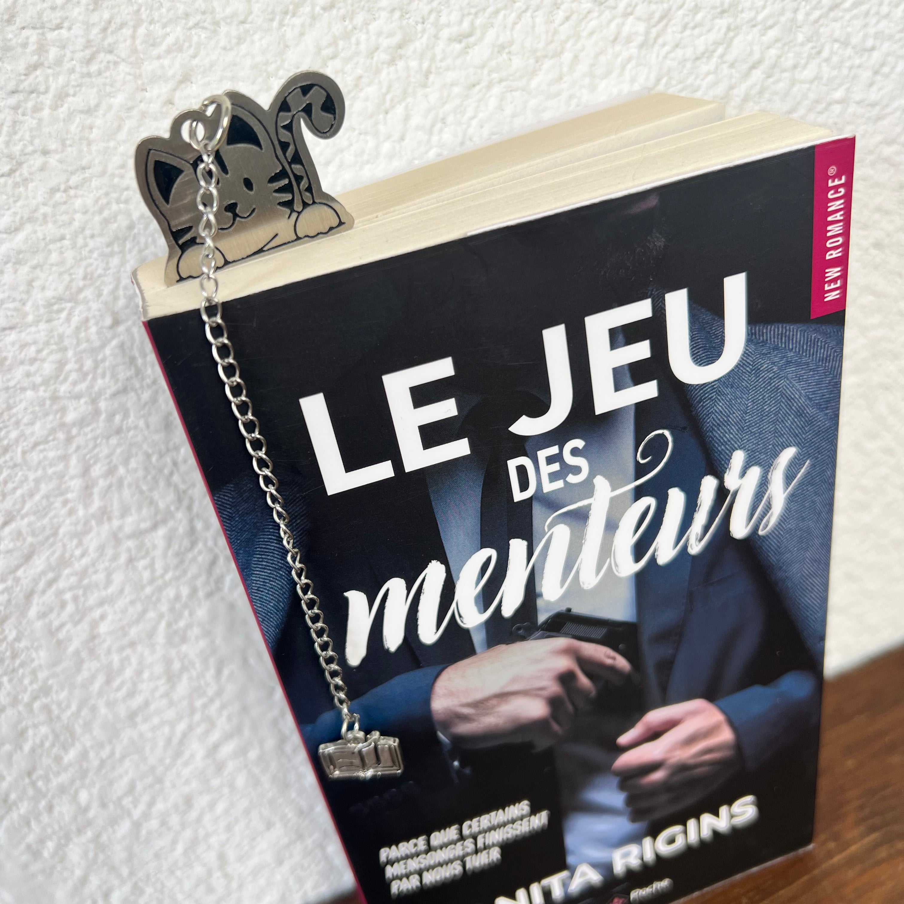 Marque-pages de lecture en acier