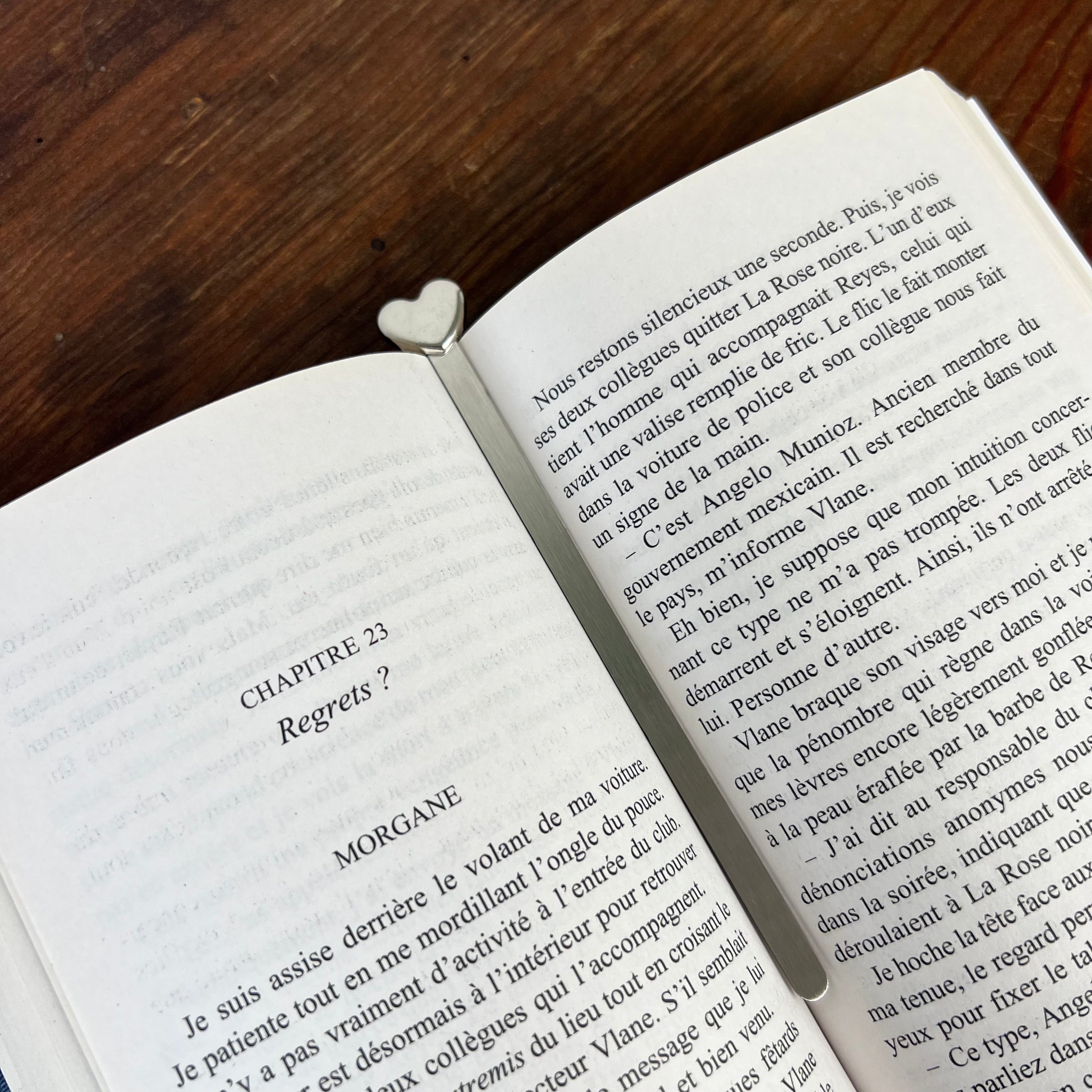 Marque-pages de lecture en acier
