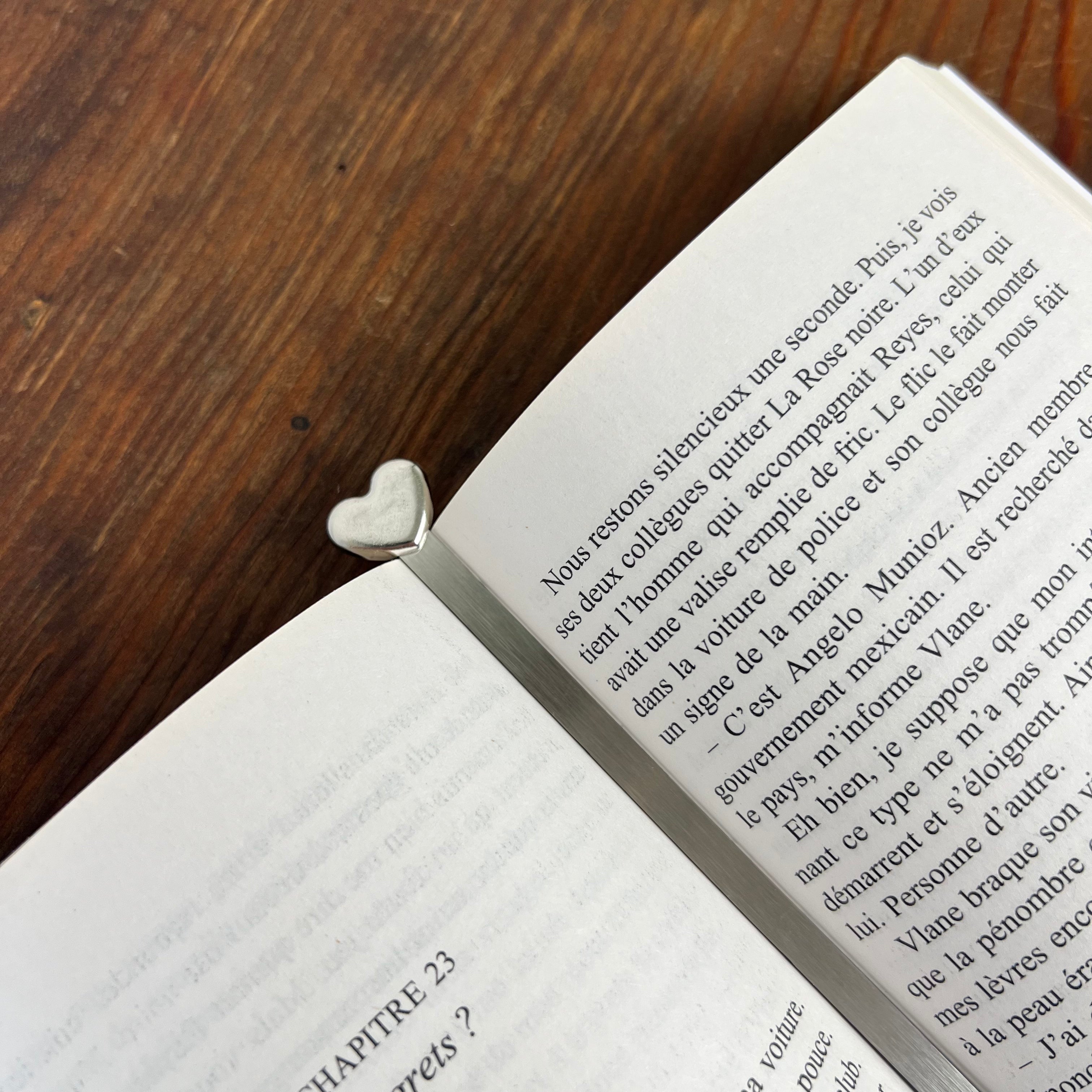 Marque-pages de lecture en acier