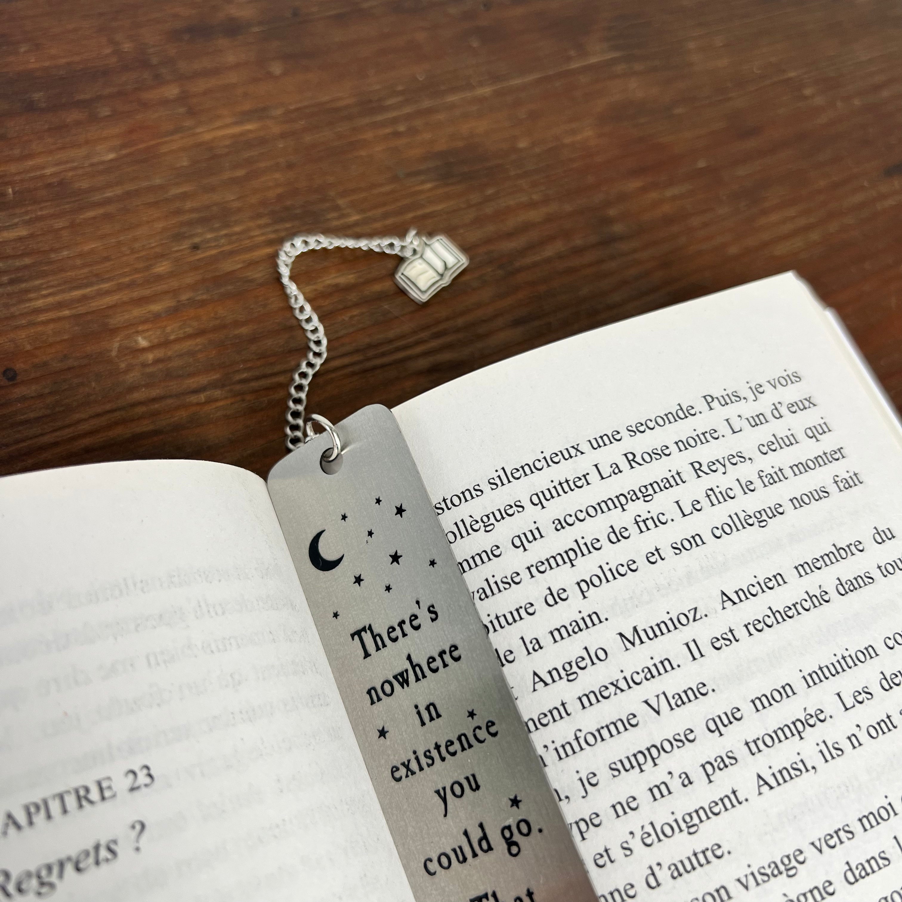 Marque-pages de lecture en acier