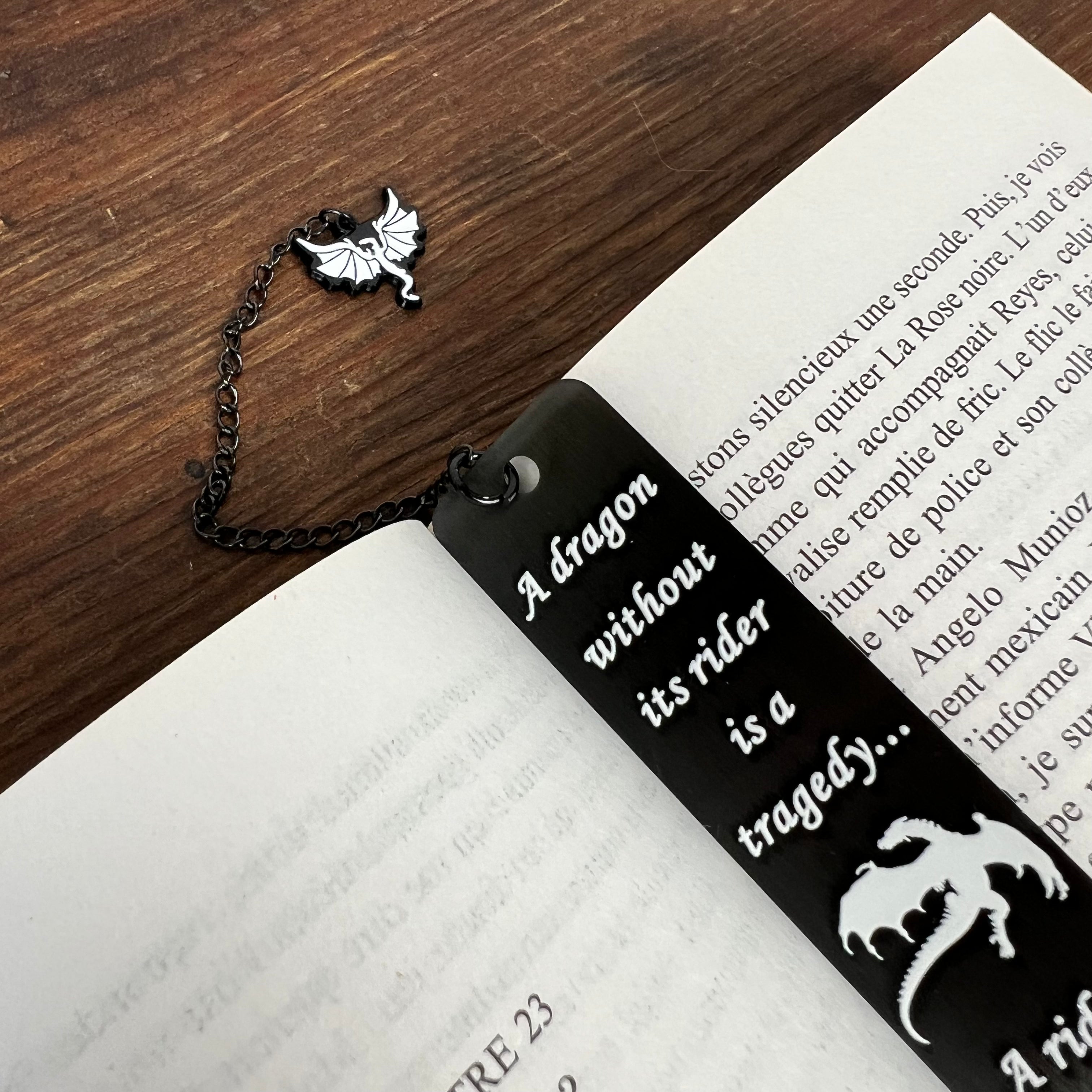 Marque-pages de lecture en acier
