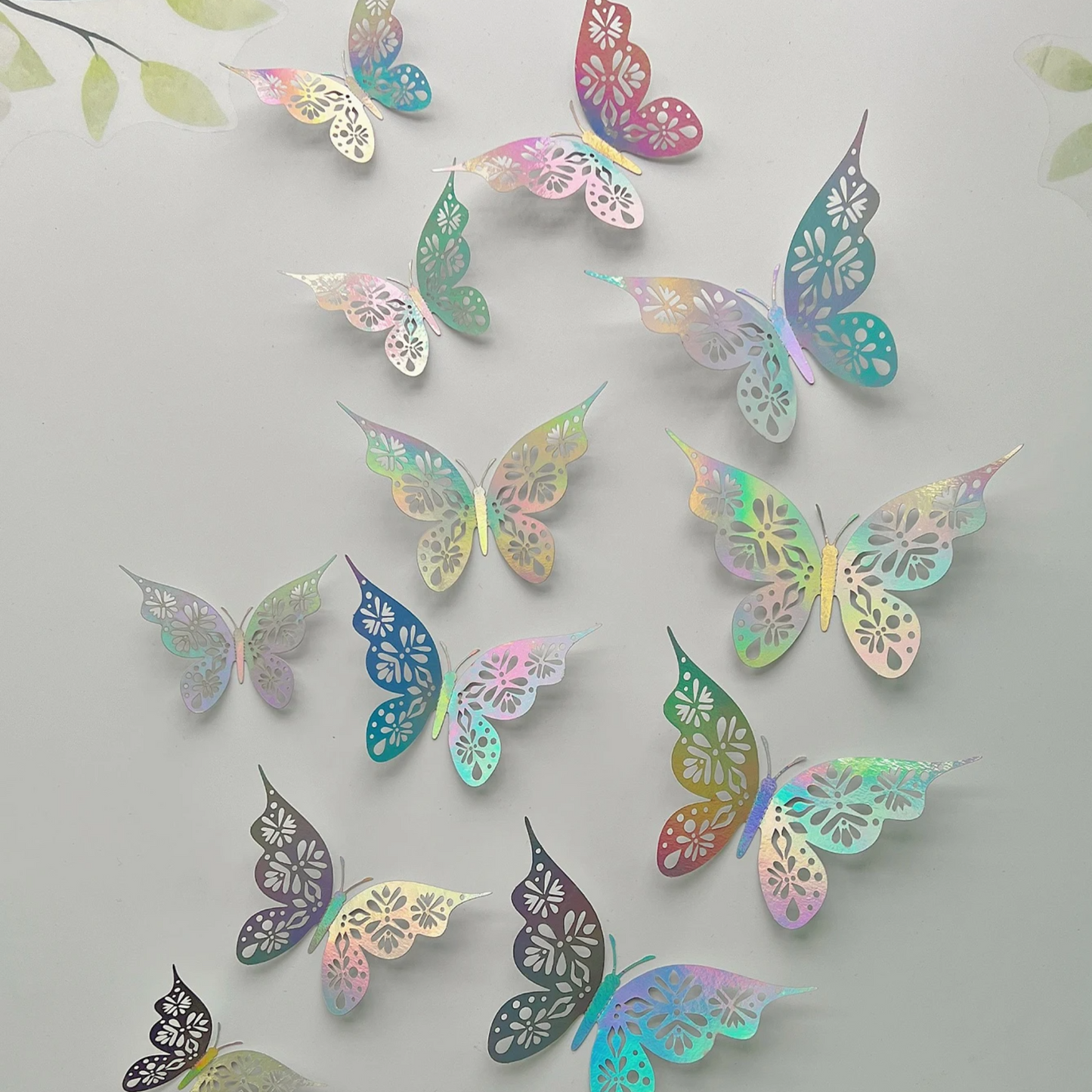 Papillons Enchantés - Autocollants 3D décoratifs stickers muraux