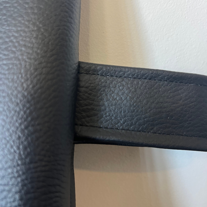 Pochette livre POCHE personnalisée - simili cuir noir
