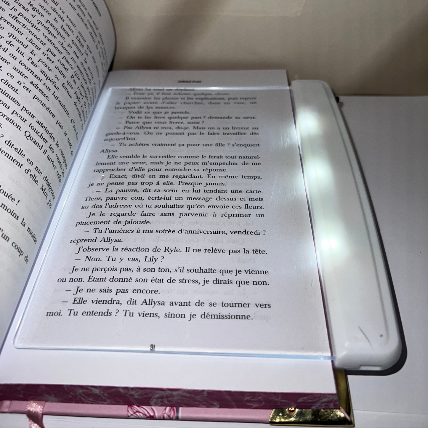 Lampe de lecture panneau