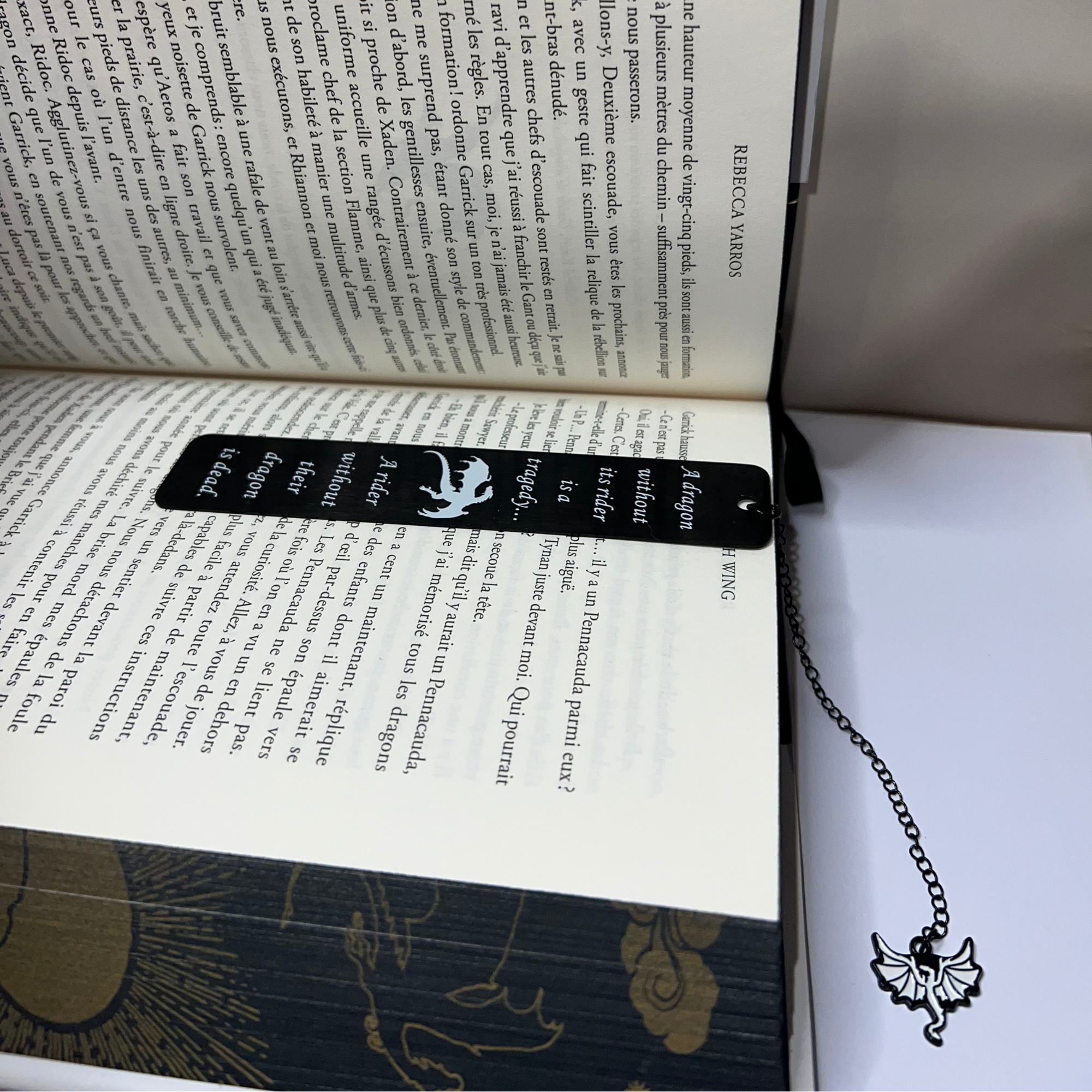 Marque-pages de lecture en acier